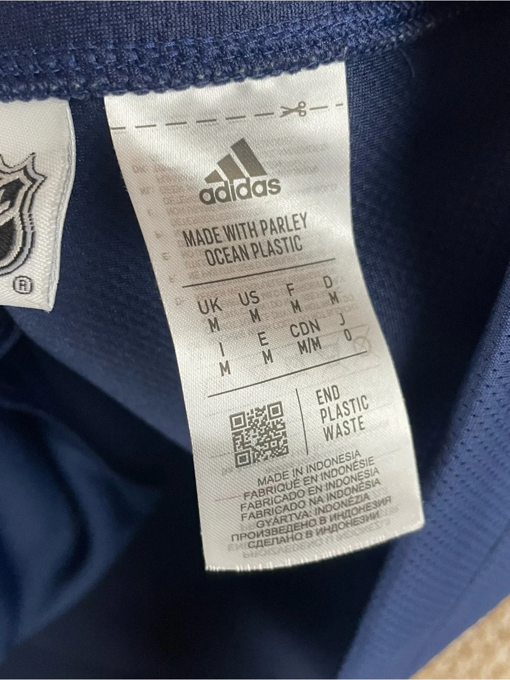 Colorado Avalanche Adidas Hoodie Men M Blue NHL Hockey Team Issued Pockets R1